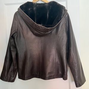 Coffee Leather jacket
